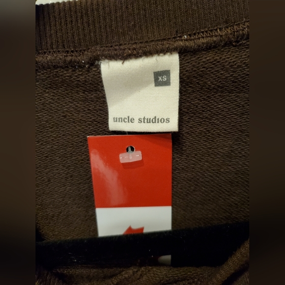 Uncle Studios Sweatshirt and Sweatshort Set (Brown) - Picture 3 of 9